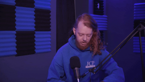 Serious Microphone GIF