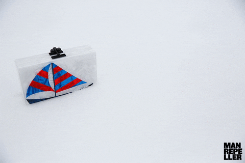 snow boat GIF by Man Repeller
