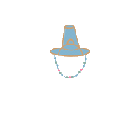 Hanbok Gat Sticker by Vanesa Longchamp