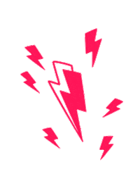 Lightningbolt Sticker by Scamp & Dude