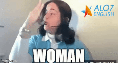 woman total physical response GIF by ALO7.com