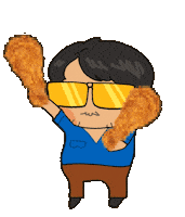 Chicken Wings Dance Sticker by AJ