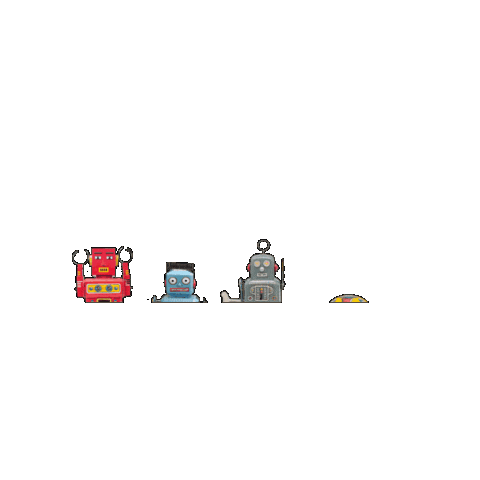 Ai Robots Sticker by BeeCat Creative