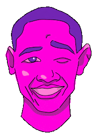 trashmasterash banana obama ash ashton Sticker