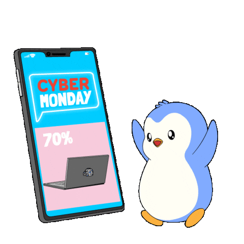 Add To Cart Black Friday Sticker by Pudgy Penguins