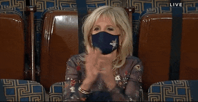 Jill Biden Applause GIF by GIPHY News