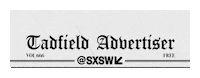 newspaper sxsw Sticker by Good Omens