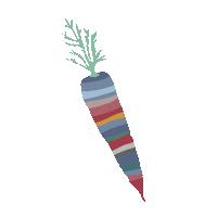 LilaLotta carrot superfood futter möhre Sticker