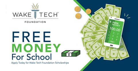 Scholarships Waketech GIF by Wake Technical Community College