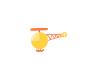 illustration helicopter GIF by madebydot