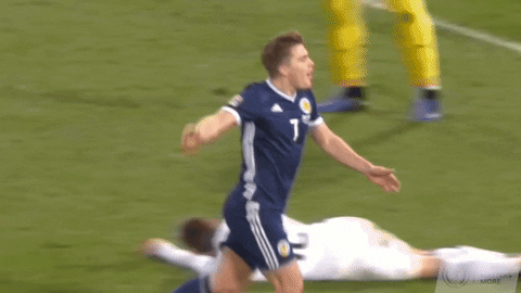 Celebrate James Forrest GIF by Scotland National Team