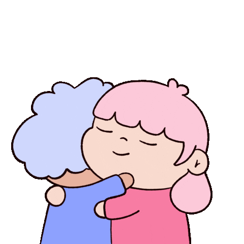 Chibi Hug Sticker by Happy Homies
