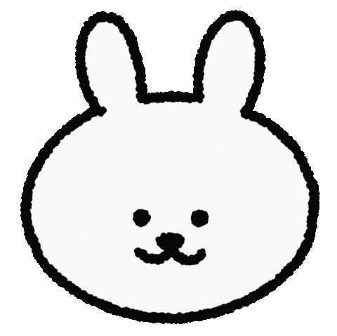 dada__factory giphyupload smile rabbit 토끼 Sticker