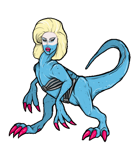 Jurassic Park Drag Sticker