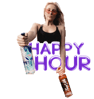 Happy Hour Drinking Sticker by Trust Me Vodka®