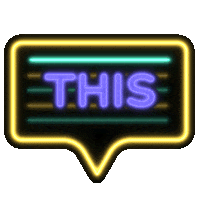 Neon Wow Sticker by Adobe