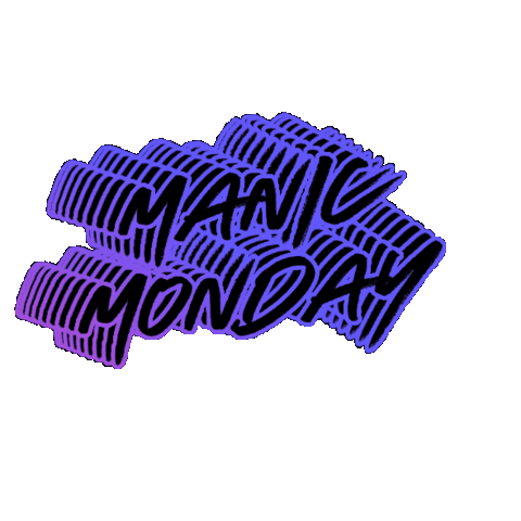 Manic Monday Party Sticker by FERRY