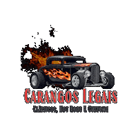 Hot Rod Muscle Car Sticker by Carangos Legais