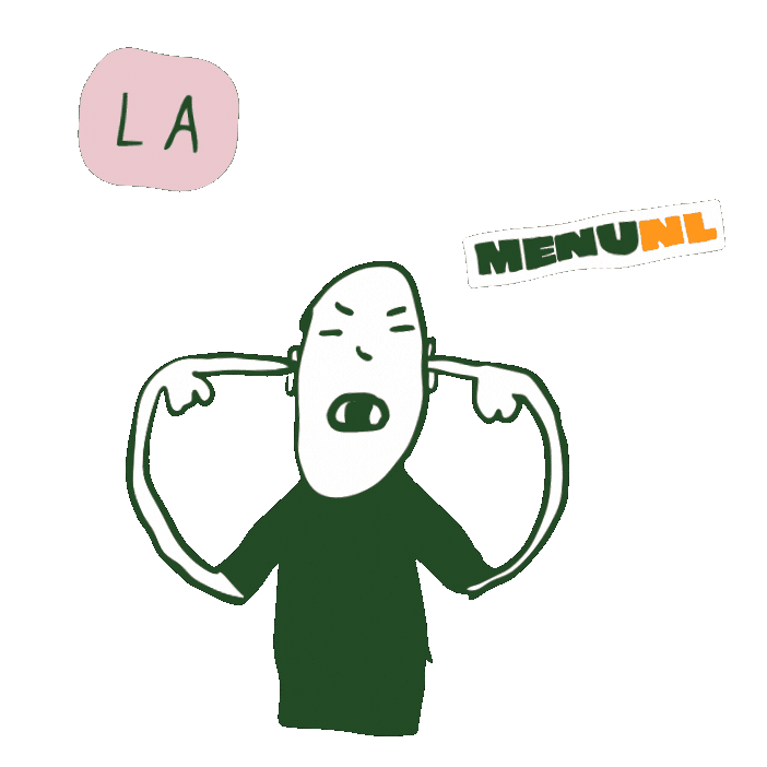 MenuNL giphyupload lalalala menunl vingersinjeoren Sticker