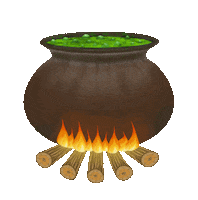 Halloween Fire Sticker