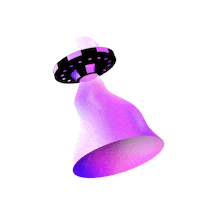 Happy Flying Saucer Sticker