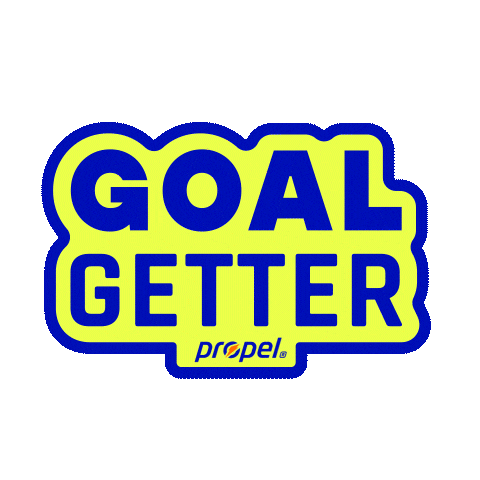 propelfitnesswater giphyupload goals propel goal getter Sticker