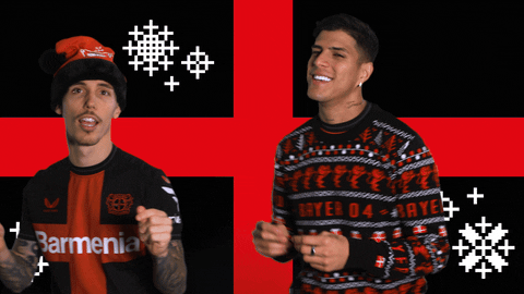 Merry Christmas Dance GIF by Bayer 04 Leverkusen