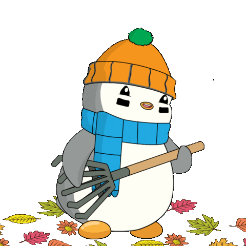 Happy Fall Season Sticker by Pudgy Penguins