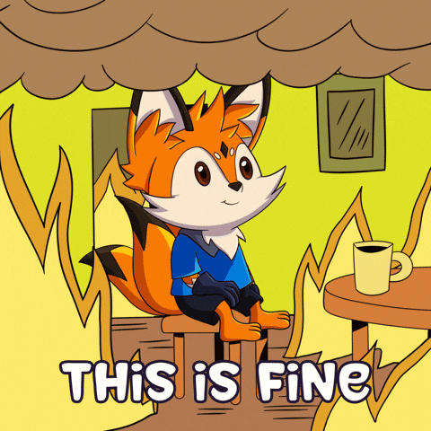 Fire This Is Fine GIF by Foxy