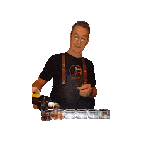 Rick Shots Sticker by Bar Break Rotterdam