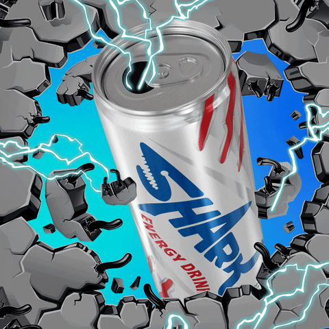 Smash Energy Drink GIF by SHARK Energy