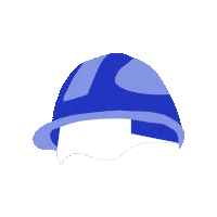 bouyguesbatimentgrandouest blue construction helmet security Sticker