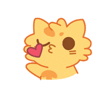 Heart Kiss Sticker by HyperBeard