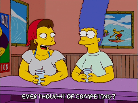 happy marge simpson GIF