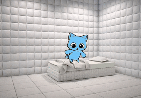 Momo White Wall GIF
