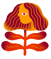 pearldsouza flower plant botanical flowerchild Sticker