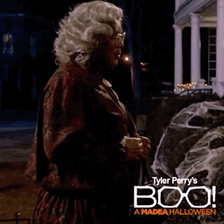 Tyler Perry Flash GIF by Boo! A Madea Halloween