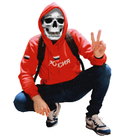 House Skull Sticker by Dynamo Productions