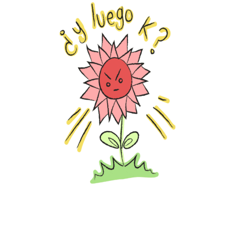 Angry Flores Sticker