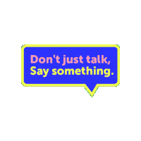 Say Something Sticker