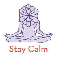 Herbs Stay Calm Sticker by Mab & Stoke