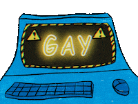 Smollmighty animation gay warning dit is alles Sticker
