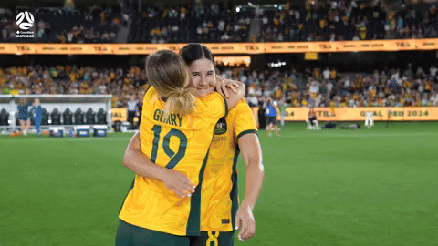 Katrina Gorry Hug GIF by Football Australia
