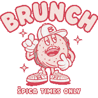 Brunch Bagel Sticker