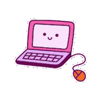 OrnelasDesign happy pink kawaii sticker Sticker