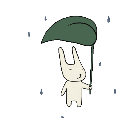 swanzystory giphyupload spring rain bunny Sticker