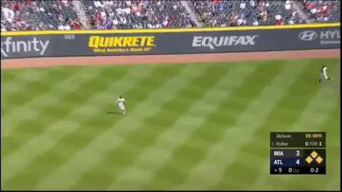 giphygifmaker baseball throw braves clutch GIF
