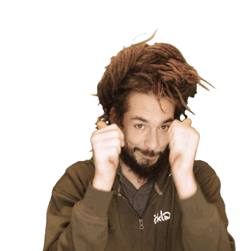 Thumbs Rasta Sticker by Oeklo