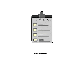 Work Task Sticker by Curious Piyuesh