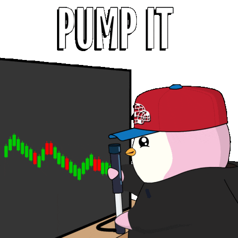 Pump It Nft Sticker by Pudgy Memez